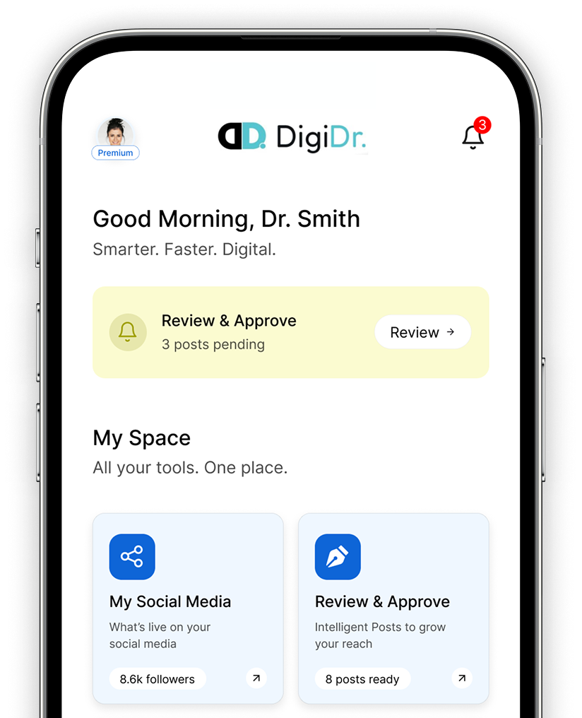 DigiDr App Main Screen